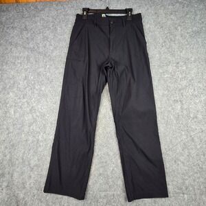 Unionbay UB Tech Pants Mens 32x30 Black Classic Fit Stretch Nylon Travel Hiking